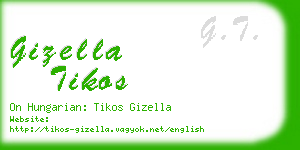 gizella tikos business card